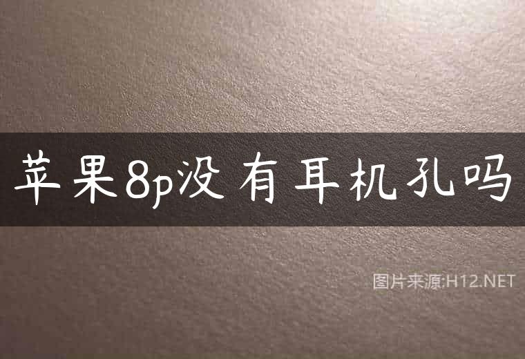 苹果8p没有耳机孔吗