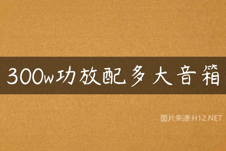 300w功放配多大音箱