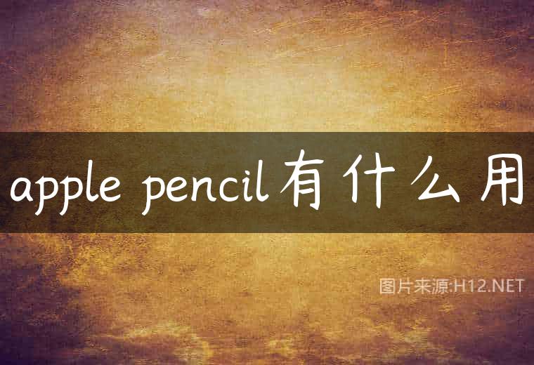 apple pencil有什么用