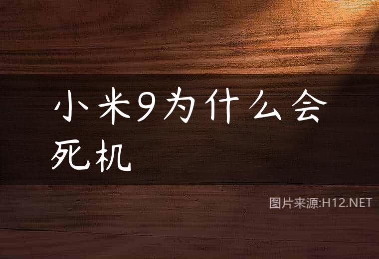 小米9为什么会死机