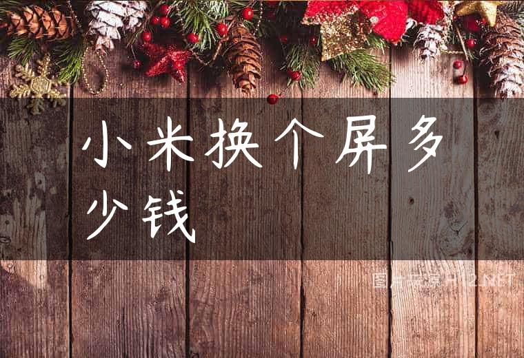 小米换个屏多少钱