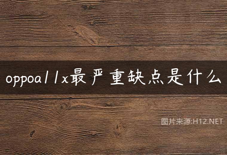 oppoa11x最严重缺点是什么