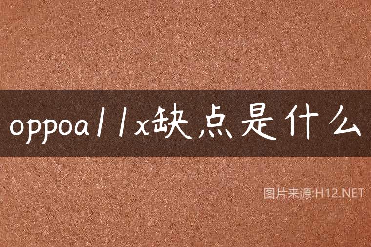 oppoa11x缺点是什么