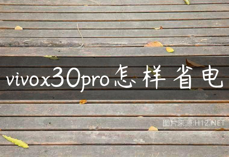 vivox30pro怎样省电