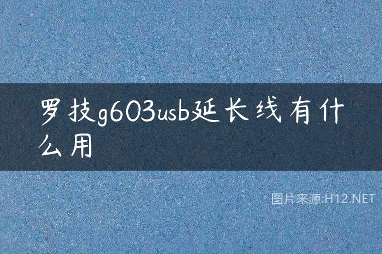 罗技g603usb延长线有什么用
