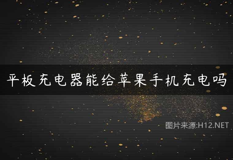 平板充电器能给苹果手机充电吗