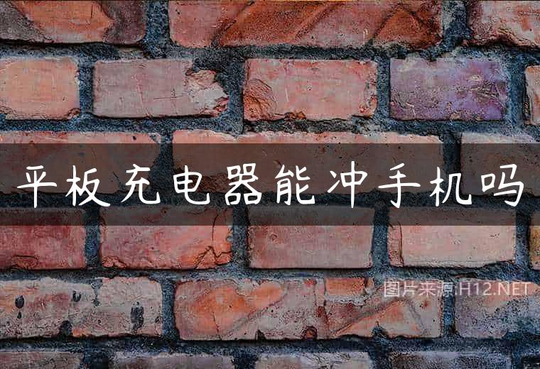 平板充电器能冲手机吗