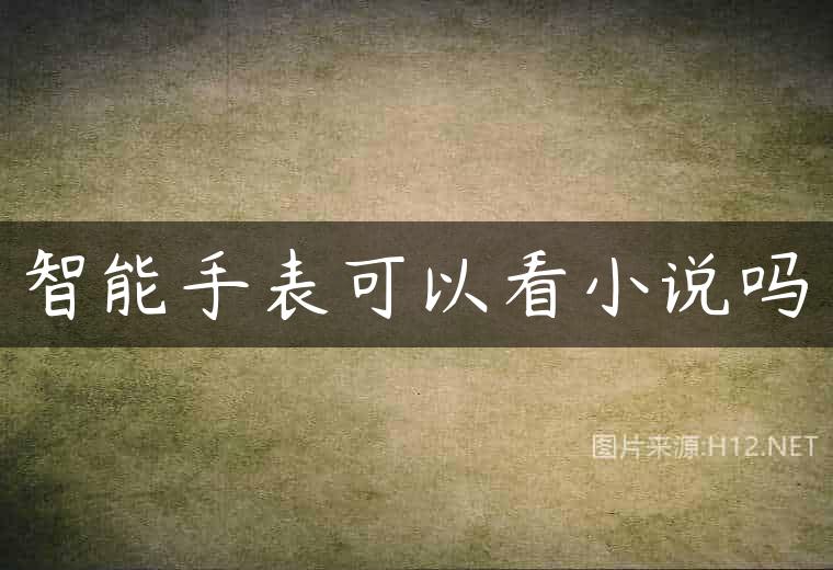智能手表可以看小说吗