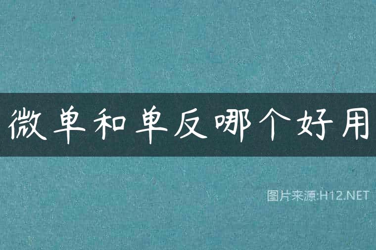 微单和单反哪个好用