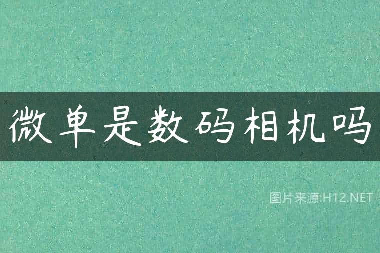 微单是数码相机吗