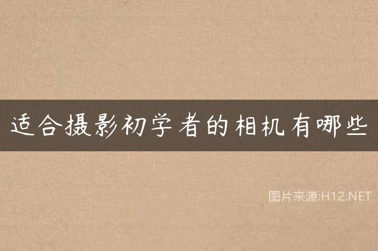 适合摄影初学者的相机有哪些