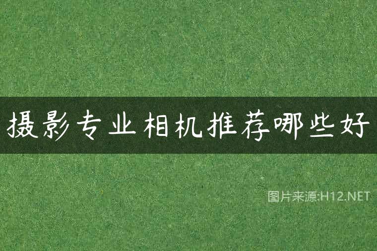 摄影专业相机推荐哪些好