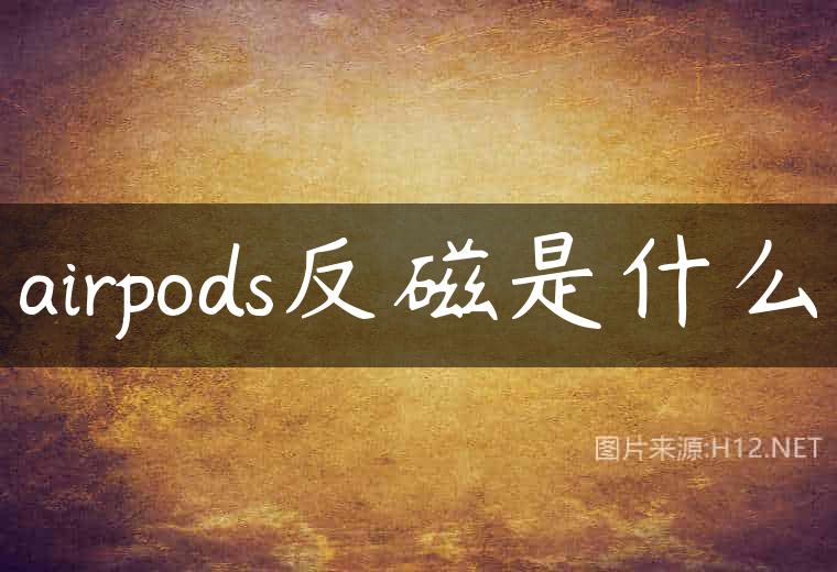 airpods反磁是什么