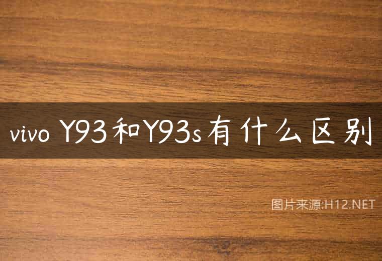 vivo Y93和Y93s有什么区别