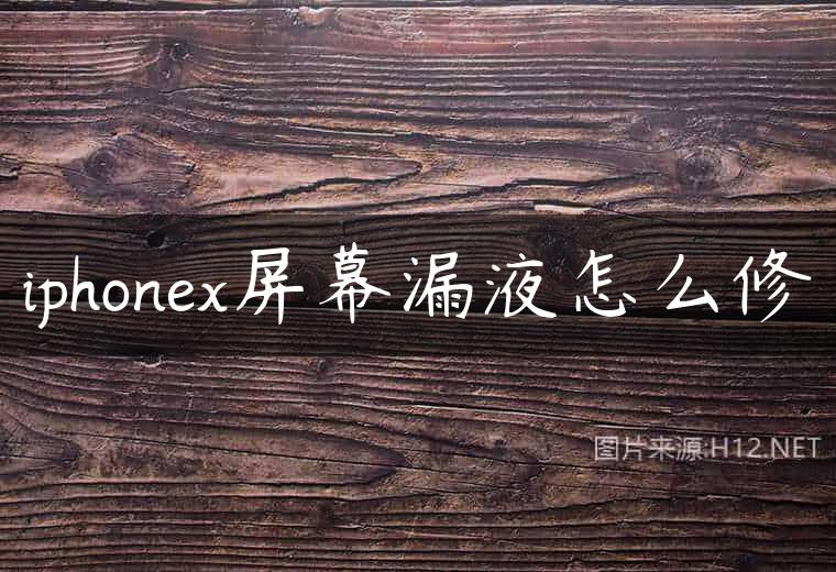 iphonex屏幕漏液怎么修