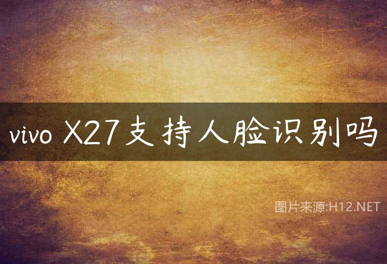 vivo X27支持人脸识别吗