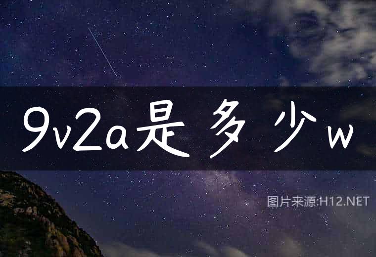 9v2a是多少w