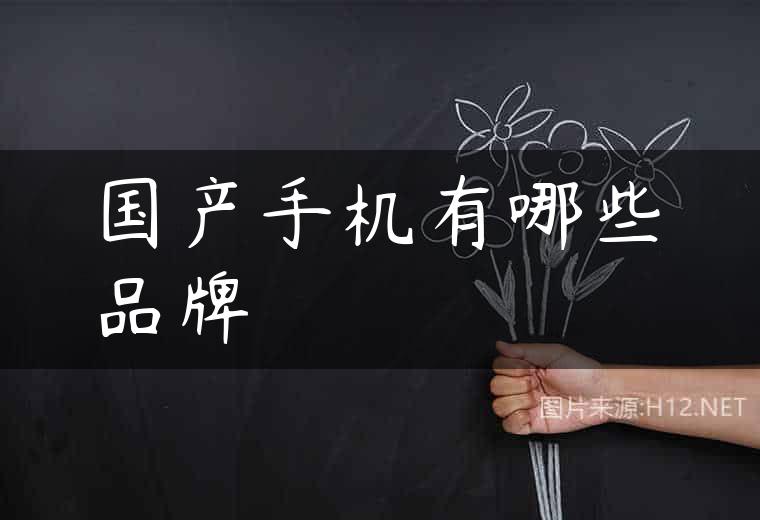 国产手机有哪些品牌