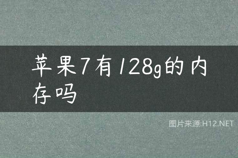 苹果7有128g的内存吗