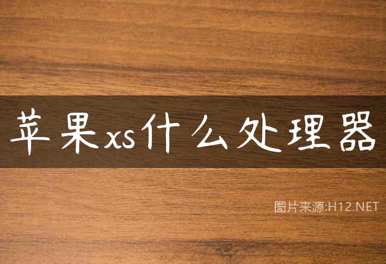 苹果xs什么处理器