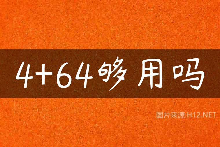 4+64够用吗