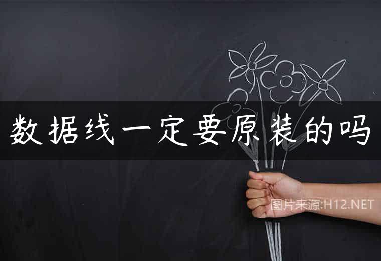 数据线一定要原装的吗