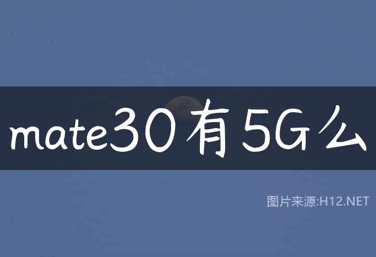 mate30有5G么