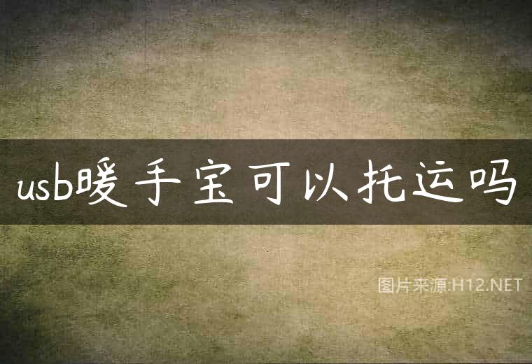 usb暖手宝可以托运吗