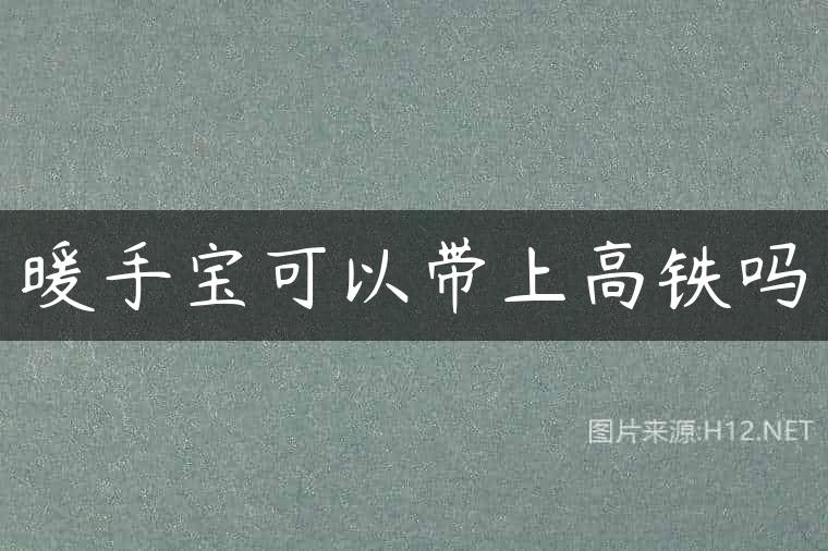 暖手宝可以带上高铁吗