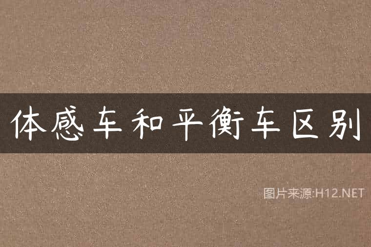 体感车和平衡车区别