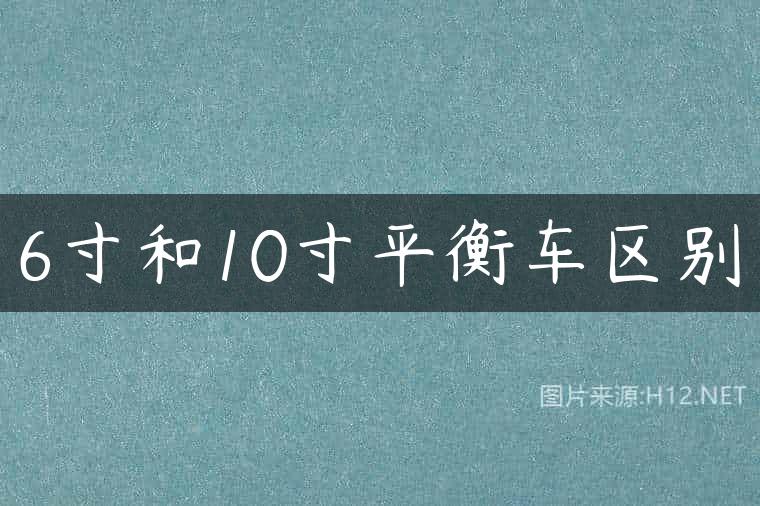 6寸和10寸平衡车区别