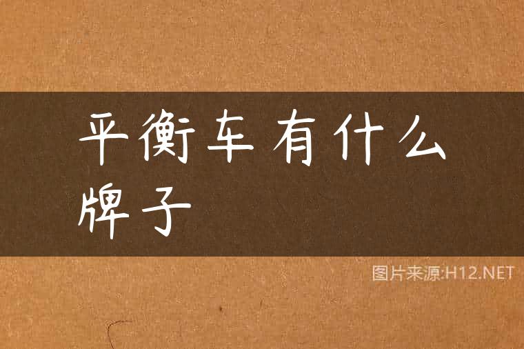 平衡车有什么牌子