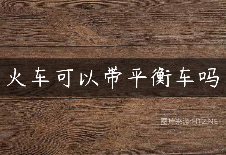 火车可以带平衡车吗