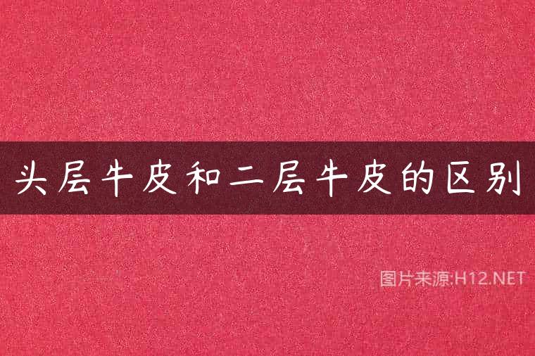 头层牛皮和二层牛皮的区别