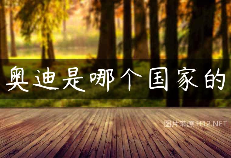 奥迪是哪个国家的