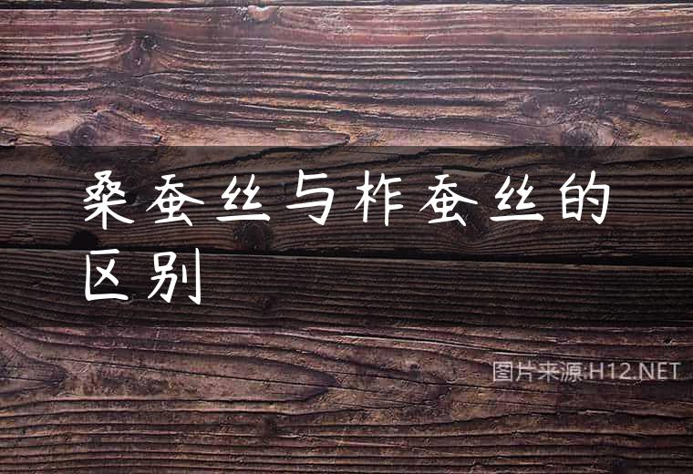 桑蚕丝与柞蚕丝的区别