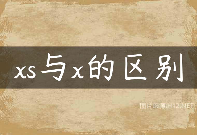 xs与x的区别