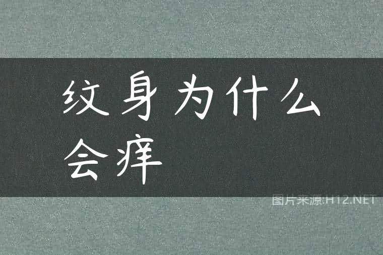 纹身为什么会痒