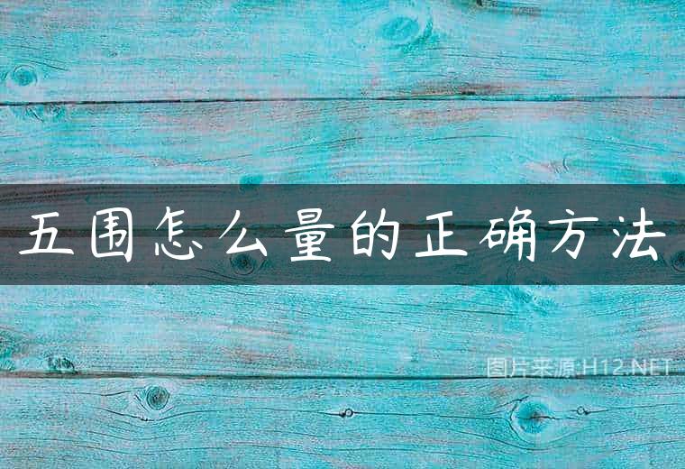 五围怎么量的正确方法
