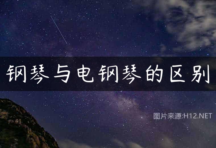 钢琴与电钢琴的区别