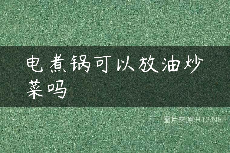 电煮锅可以放油炒菜吗