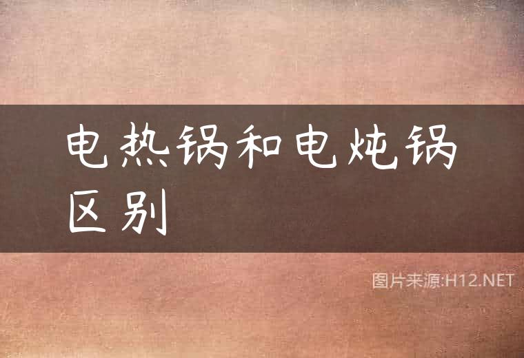 电热锅和电炖锅区别