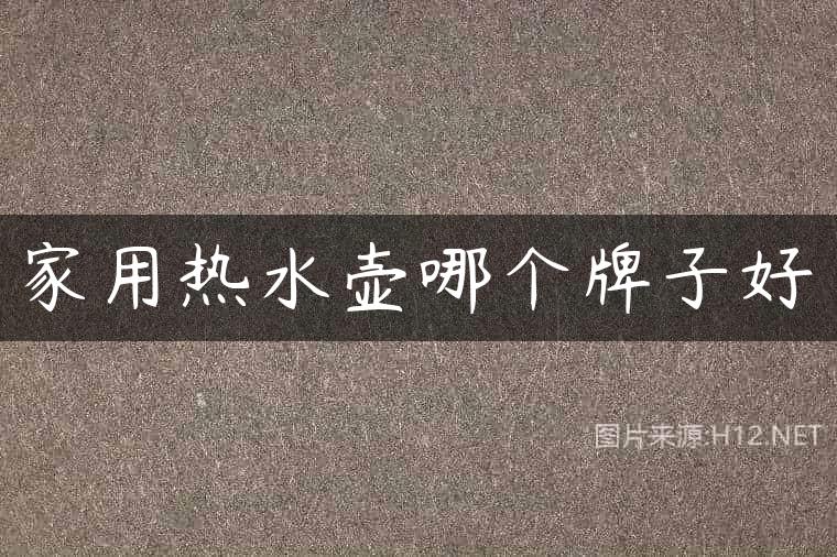 家用热水壶哪个牌子好