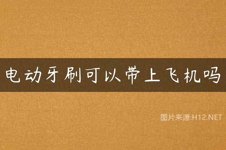 电动牙刷可以带上飞机吗
