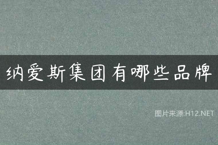 纳爱斯集团有哪些品牌