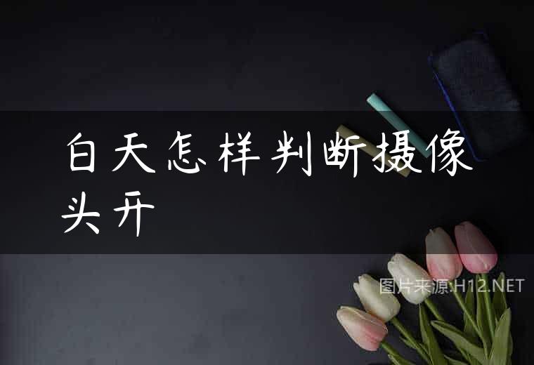 白天怎样判断摄像头开