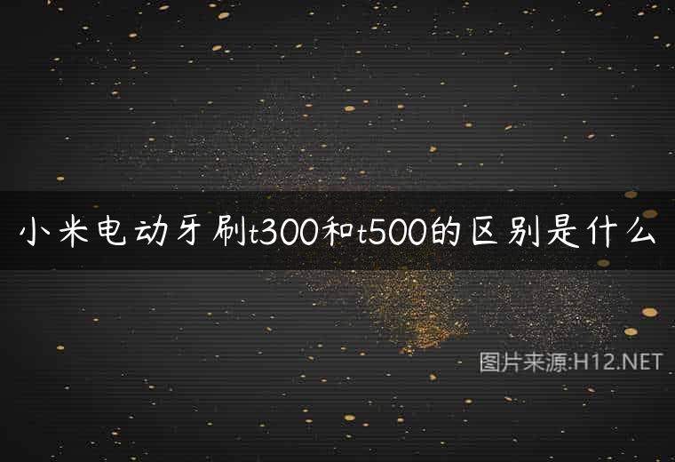 小米电动牙刷t300和t500的区别是什么