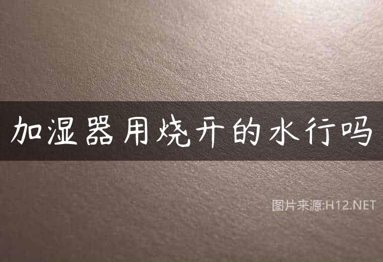 加湿器用烧开的水行吗
