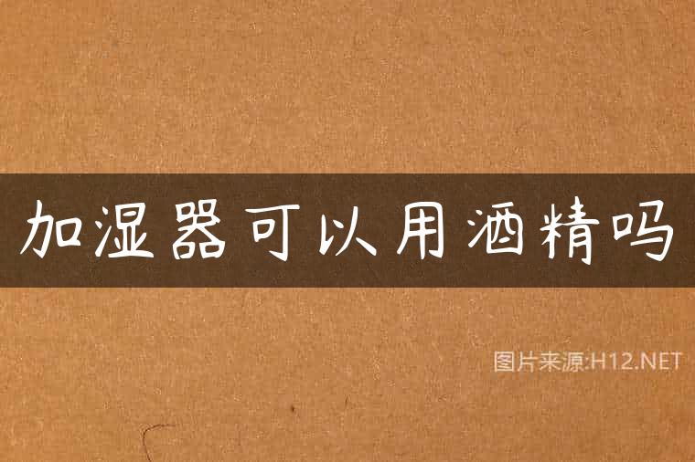 加湿器可以用酒精吗