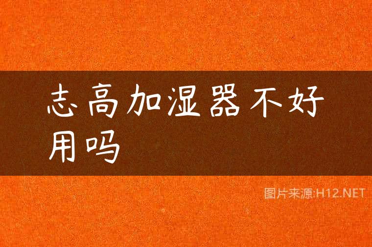 志高加湿器不好用吗